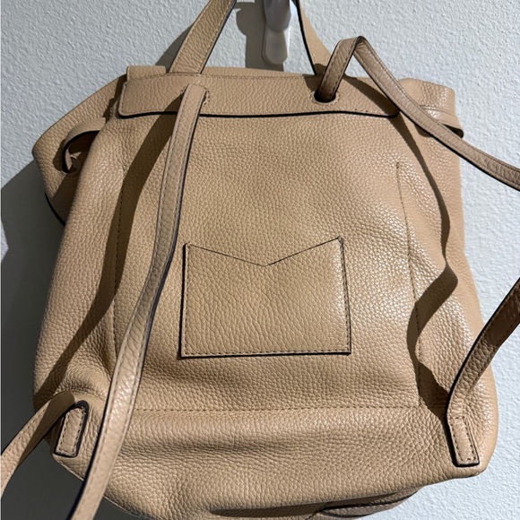 Michael Kors Beige Leather Backpack - Picture 2 of 7